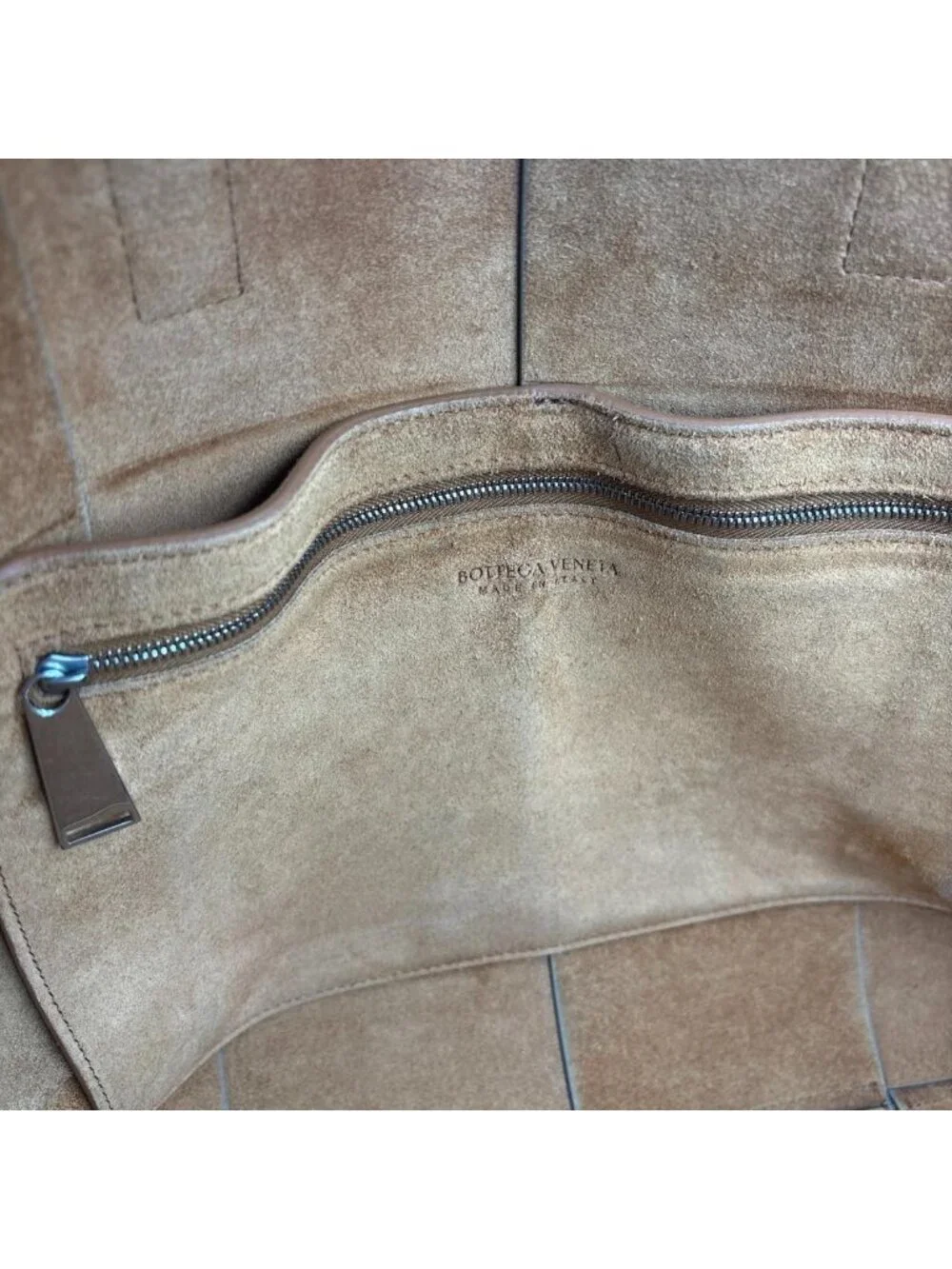 Bottega Veneta Super Arco Intrecciato Tote Gray